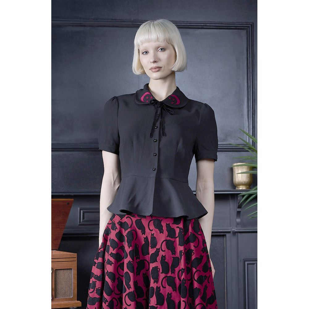 Banned - Prue Moon Blouse - Zwart